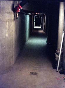 Corridor leading to tunnels..