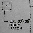 The roof hatch.