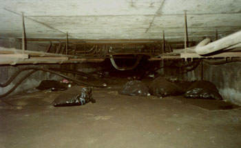 I ducked into this St. Georgian crawlspace for a minute while two trains passed simultaneously.